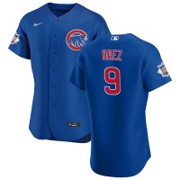Chicago Chicago Cubs #9 Javier Baez Men's Nike Royal Alternate 2020 Authentic Player Jersey