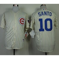 Chicago Cubs #10 Ron Santo Cream 1969 Turn Back The Clock Stitched MLB Jersey