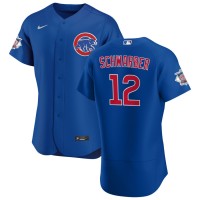 Chicago Chicago Cubs #12 Kyle Schwarber Men's Nike Royal Alternate 2020 Authentic Player Jersey