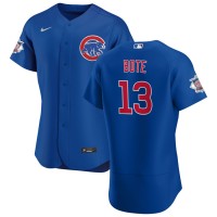 Chicago Chicago Cubs #13 David Bote Men's Nike Royal Alternate 2020 Authentic Player Jersey