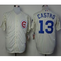 Chicago Cubs #13 Starlin Castro Cream 1969 Turn Back The Clock Stitched MLB Jersey