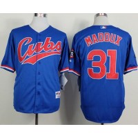 Chicago Cubs #31 Greg Maddux Blue 1994 Turn Back The Clock Stitched MLB Jersey
