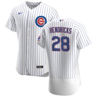 Chicago Chicago Cubs #28 Kyle Hendricks Men's Nike White Home 2020 Authentic Player Jersey