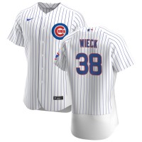 Chicago Chicago Cubs #38 Brad Wieck Men's Nike White Home 2020 Authentic Player Jersey