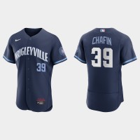 Chicago Chicago Cubs #39 Andrew Chafin Men's Nike 2021 City Connect Authentic Navy MLB Jersey