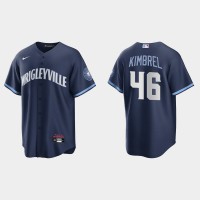 Chicago Chicago Cubs #46 Craig Kimbrel Men's Nike 2021 City Connect Fans Version Navy MLB Jersey