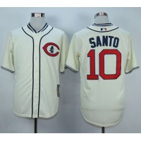 Chicago Cubs #10 Ron Santo Cream 1929 Turn Back The Clock Stitched MLB Jersey