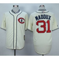 Chicago Cubs #31 Greg Maddux Cream 1929 Turn Back The Clock Stitched MLB Jersey