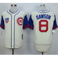 Chicago Cubs #8 Andre Dawson Cream 1942 Turn Back The Clock Stitched MLB Jersey