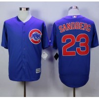 Chicago Cubs #23 Ryne Sandberg Blue New Cool Base Stitched MLB Jersey