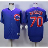Chicago Cubs #70 Joe Maddon Blue New Cool Base Stitched MLB Jersey