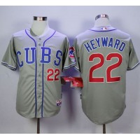 Chicago Cubs #22 Jason Heyward Grey Alternate Road Cool Base Stitched MLB Jersey