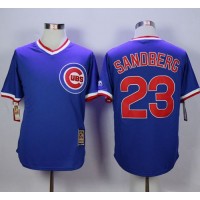 Chicago Cubs #23 Ryne Sandberg Blue Cooperstown Stitched MLB Jersey
