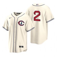 Chicago Chicago Cubs #2 Nico Hoerner Men's 2022 Field of Dreams MLB Game Jersey - Cream