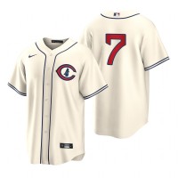 Chicago Chicago Cubs #7 Yan Gomes Men's 2022 Field of Dreams MLB Game Jersey - Cream