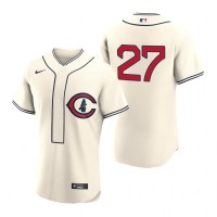 Chicago Chicago Cubs #27 Seiya Suzuki Men's 2022 Field of Dreams MLB Authentic Jersey - Cream