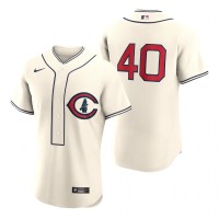 Chicago Chicago Cubs #40 Willson Contreras Men's 2022 Field of Dreams MLB Authentic Jersey - Cream