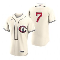 Chicago Chicago Cubs #7 Yan Gomes Men's 2022 Field of Dreams MLB Authentic Jersey - Cream