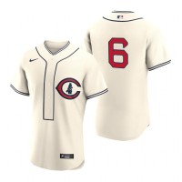Chicago Chicago Cubs #6 Zach McKinstry Men's 2022 Field of Dreams MLB Authentic Jersey - Cream