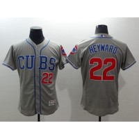 Chicago Cubs #22 Jason Heyward Grey Flexbase Authentic Collection Alternate Road Stitched MLB Jersey