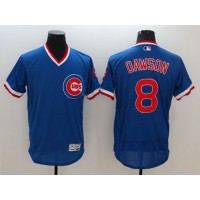 Chicago Cubs #8 Andre Dawson Blue Flexbase Authentic Collection Cooperstown Stitched MLB Jersey