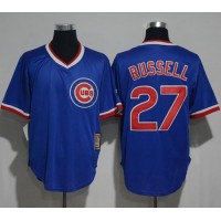 Chicago Cubs #27 Addison Russell Blue Cooperstown Stitched MLB Jersey