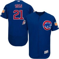 Chicago Cubs #21 Sammy Sosa Blue Flexbase Authentic Collection Stitched MLB Jersey