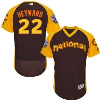 Chicago Cubs #22 Jason Heyward Brown Flexbase Authentic Collection 2016 All-Star National League Stitched MLB Jersey