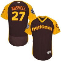 Chicago Cubs #27 Addison Russell Brown Flexbase Authentic Collection 2016 All-Star National League Stitched MLB Jersey