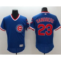 Chicago Cubs #23 Ryne Sandberg Blue Flexbase Authentic Collection Cooperstown Stitched MLB Jersey