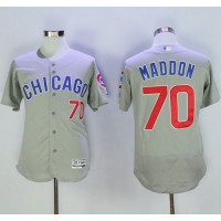 Chicago Cubs #70 Joe Maddon Grey Flexbase Authentic Collection Road Stitched MLB Jersey