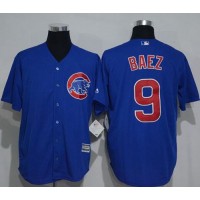 Chicago Cubs #9 Javier Baez Blue New Cool Base Stitched MLB Jersey