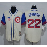Chicago Cubs #22 Jason Heyward Cream/Blue 1942 Turn Back The Clock Stitched MLB Jersey