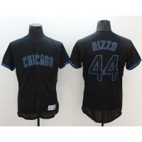 Chicago Cubs #44 Anthony Rizzo Black Fashion Flexbase Authentic Collection Stitched MLB Jersey