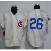 Mitchell And Ness 1969 Chicago Cubs #26 Billy Williams Cream Strip Throwback Stitched MLB Jersey