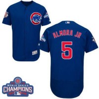 Chicago Cubs #5 Albert Almora Jr. Blue Flexbase Authentic Collection 2016 World Series Champions Stitched MLB Jersey