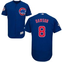 Chicago Cubs #8 Andre Dawson Blue Flexbase Authentic Collection Stitched MLB Jersey