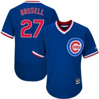 Chicago Cubs #27 Addison Russell Blue Flexbase Authentic Collection Cooperstown Stitched MLB Jersey