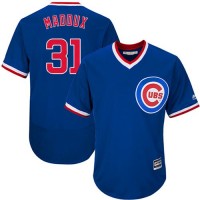Chicago Cubs #31 Greg Maddux Blue Flexbase Authentic Collection Cooperstown Stitched MLB Jersey