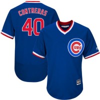 Chicago Cubs #40 Willson Contreras Blue Flexbase Authentic Collection Cooperstown Stitched MLB Jersey