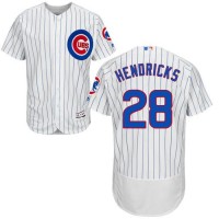 Chicago Cubs #28 Kyle Hendricks White Flexbase Authentic Collection Stitched MLB Jersey