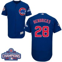 Chicago Cubs #28 Kyle Hendricks Blue Flexbase Authentic Collection 2016 World Series Champions Stitched MLB Jersey