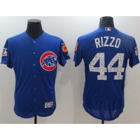 Chicago Cubs #44 Anthony Rizzo Blue 2017 Spring Training Authentic Flex Base Stitched MLB Jersey
