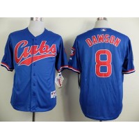 Chicago Cubs #8 Andre Dawson Blue 1994 Turn Back The Clock Stitched MLB Jersey