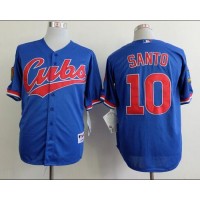 Chicago Cubs #10 Ron Santo Blue 1994 Turn Back The Clock Stitched MLB Jersey