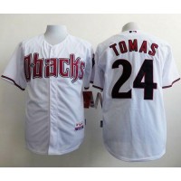 Arizona Diamondbacks #24 Yasmany Tomas White Cool Base Stitched MLB Jersey