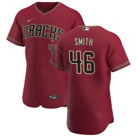 Arizona Arizona Diamondbacks #46 Riley Smith Men's Nike Crimson Authentic Alternate Team MLB Jersey