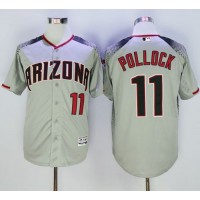 Arizona Diamondbacks #11 A. J. Pollock Gray/Brick New Cool Base Stitched MLB Jersey