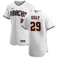 Arizona Arizona Diamondbacks #29 Merrill Kelly Men's Nike White Crimson Authentic Home Team MLB Jersey