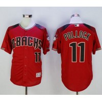 Arizona Diamondbacks #11 A. J. Pollock Red/Brick New Cool Base Stitched MLB Jersey